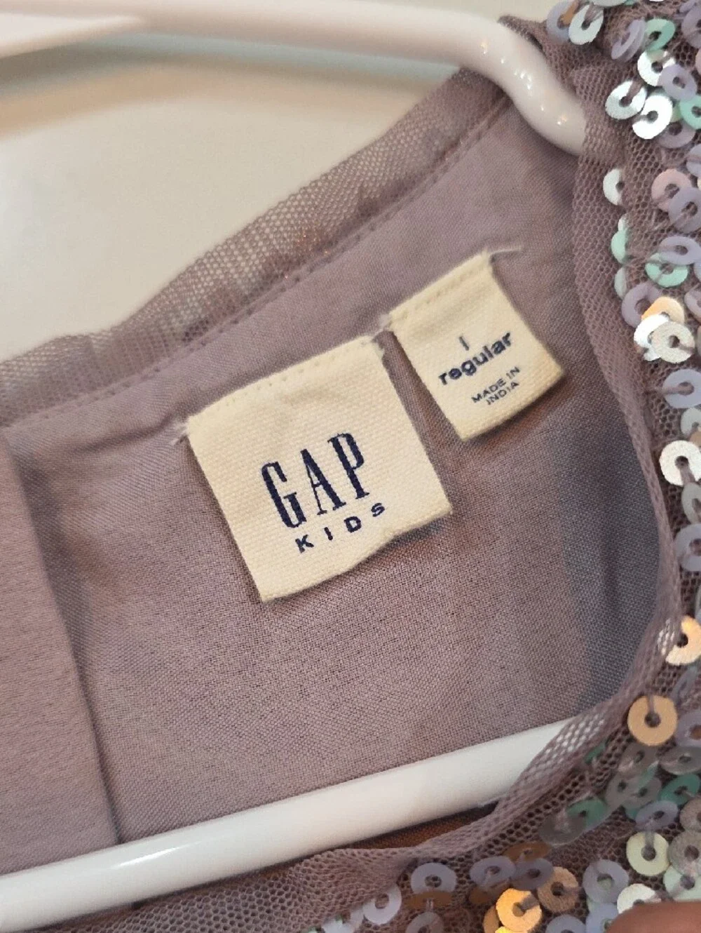 GAP Girls Lavender Sequin Party Dress